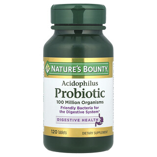 Acidophilus Probiotic - תוסף פרוביוטיקה 120 טבליות Natures Bounty