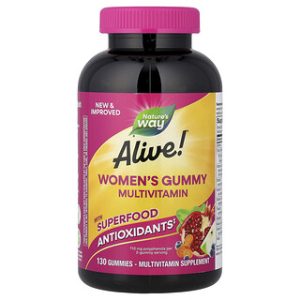 Alive!® ויטמינים לנשים גומי - טעם פירות יער - 130 יח'