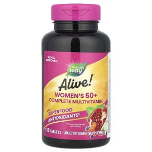 Alive!® נשים 50+ - מולטי ויטמין שלם - 110 טבליות