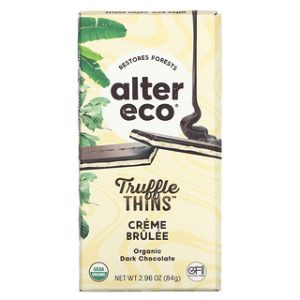 Alter Eco טראפלס שוקולד מריר אורגני קרם ברולה - 84 גרם