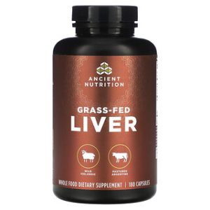Ancient Nutrition - כבד בקר Grass-Fed - 180 כמוסות