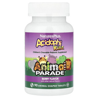 Animal Parade AcidophiKidz פרוביוטיקה לילדים-90 טבליות