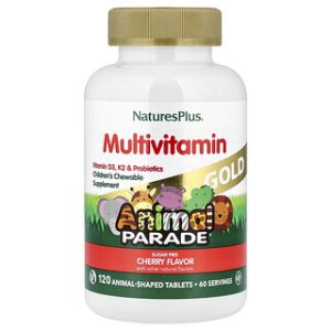 Animal Parade Gold - מולטי ויטמין לילדים בטעם דובדבן