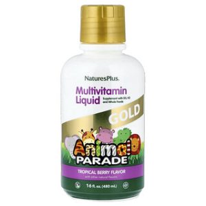 Animal Parade Gold- מולטי ויטמין נוזלי בטעם פירות טרופיים