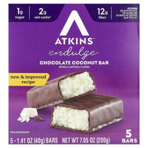 Atkins Endulge™ בר שוקולד קוקוס - 5 יחידות