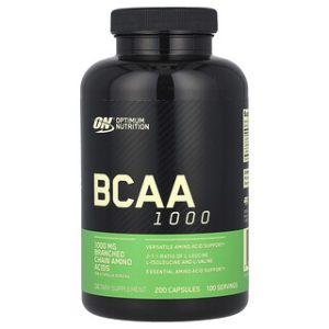 BCAA 1000 - אופטימום ניוטרישן - 200 כמוסות - תוסף תזונה