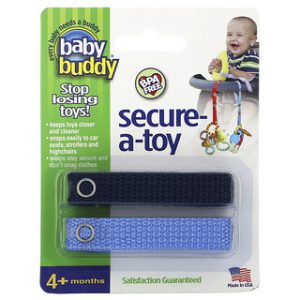 Baby Buddy Secure-A-Toy - רצועות בטיחות לתלייה - כחול