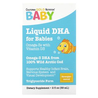 Baby DHA עם ויטמין D3 - California Gold Nutrition