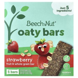 Beech-Nut Oaty Bars תות 12+ חודשים - 5 חטיפים