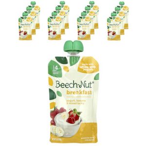 Beech-Nut יוגורט בננה ותות- גיל 12+ חודשים- 12 יחידות