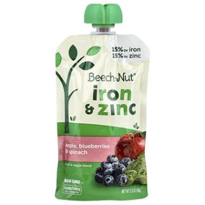 Beech-Nut, תפוח, אוכמניות 12+ חודשים - מנת פירות וירקות