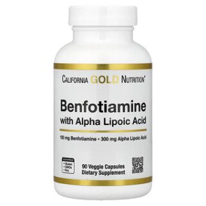 Benfotiamine + ALA + Leucine , 90 כמוסות - California Gold
