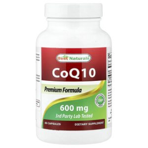 Best Naturals CoQ10 600 מ"ג - 60 כמוסות - בריאות הלב