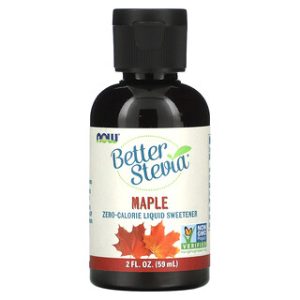 Better Stevia מייפל , ממתיק נוזלי ללא קלוריות - NOW