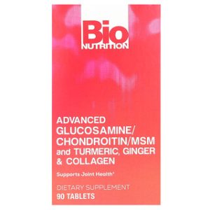 Bio Nutrition - גלוקוזאמין, כורכום וקולגן - 90 טבליות