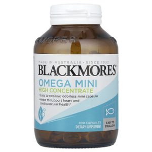 Blackmores Omega Mini - אומגה 3 מרוכזת 200 כמוסות