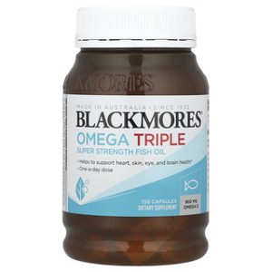 Blackmores Omega Triple 900 מ"ג - 150 כמוסות שמן דגים