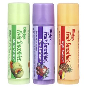Blistex קרם לחות לשפתיים - Fruit Smoothies - 3 יחידות