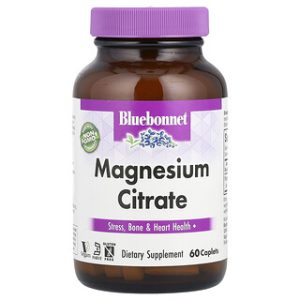 Bluebonnet Magnesium Citrate - 60 קפליות - תוסף תזונה