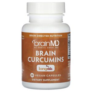 BrainMD Brain Curcumins - 30 כמוסות טבעוניות
