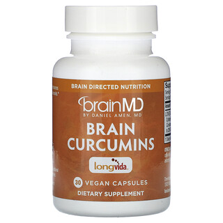 BrainMD Brain Curcumins - 30 כמוסות טבעוניות