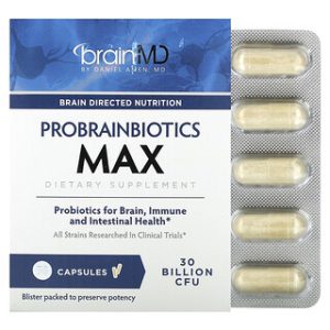 BrainMD Probrainbiotics Max - פרוביוטיקה 30 מיליארד CFU