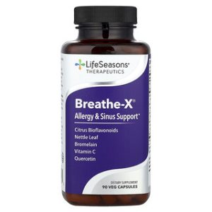 Breathe-X® LifeSeasons - תמיכה לאלרגיה וסינוסים, 90 כמוסות