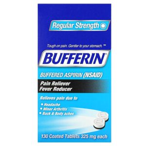 Bufferin אספירין מוקטן כאב - 130 טבליות מצופות