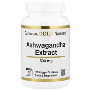 California Gold Ashwagandha 500 מ"ג - 120 כמוסות צמחיות