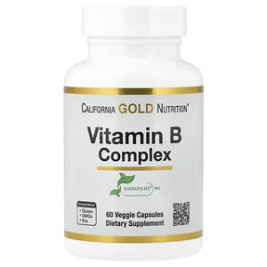 California Gold B-קומפלקס - ויטמיני B + 60 כמוסות