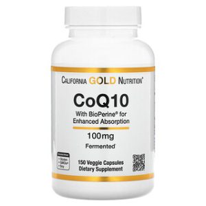 California Gold CoQ10 100 מ"ג - תוסף תזונה עם ביופרין