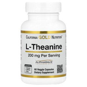 California Gold L-Theanine AlphaWave 200 מ"ג - 60 כמוסות