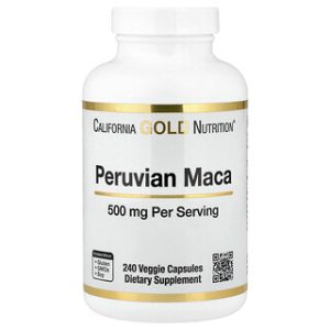 California Gold Maca - כמוסות מאקה פרואנית 500 מ"ג