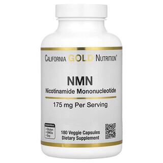 California Gold NMN 175 מ"ג - 180 כמוסות צמחוניות - בריאות