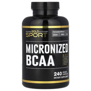 California Gold Nutrition BCAA - חומצות אמינו מסועפות 240 כמוסות