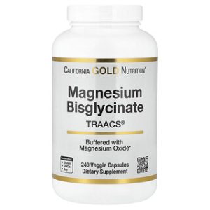 California Gold Nutrition - מגנזיום ביסגליצינאט - 240 כמוסות