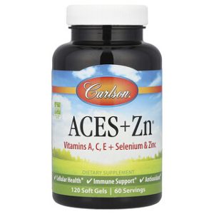 Carlson Aces + Zn - ויטמינים לתמיכה במערכת החיסון