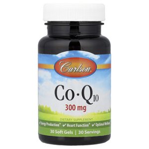 Carlson CoQ10 300 מ"ג - 30 כמוסות רכות - בריאות הלב