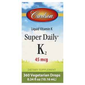 Carlson Super Daily K2 - תוסף ויטמין K2 נוזלי