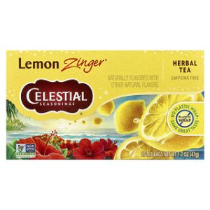Celestial Seasonings - תה צמחים לימון זינגר נטול קפאין