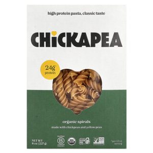 Chickapea ספירלות אורגניות - 227 גרם - פסטה עדשים