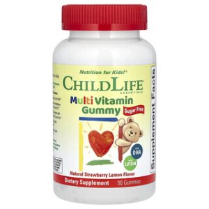 ChildLife Essentials, מולטי ויטמין גומי ללא סוכר - 90 יח'