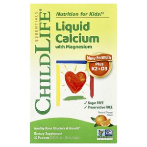 ChildLife - סידן נוזלי לילדים בטעם תפוז - 30 מנות