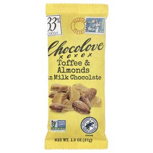 Chocolove - טופי ושקדים ב-שוקולד חלב - 37 גרם