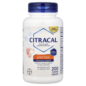 Citracal תוסף סידן +D3 - קפסולות קטנות, 200 יח'