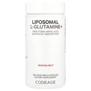 Codeage L-Glutamine ליפוזומלי+ , 180 כמוסות - בריאות המעי