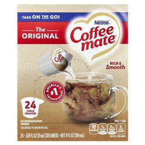 Coffee Mate Original - קרם קפה - 24 יחידות - טעם קלאסי