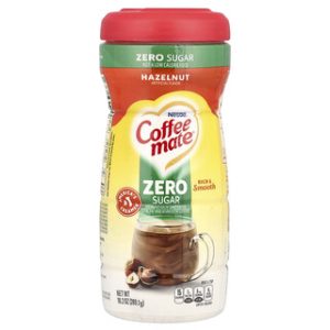 Coffee Mate - קרם קפה ללא סוכר בטעם אגוזי לוז