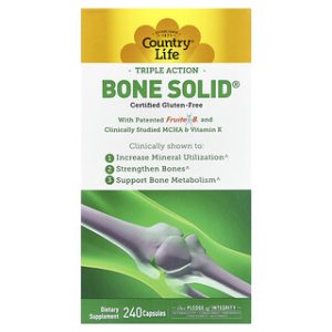 Country Life Bone Solid - תוסף תזונה לעצמות - 240 כמוסות