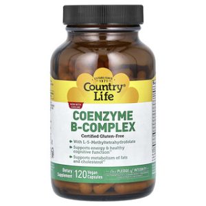 Country Life Coenzyme B-Complex - 120 כמוסות טבעוניות